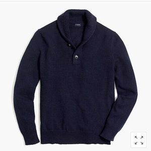 JCrew Shawl collar sweater Medium